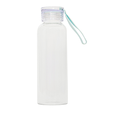 AZURE lahev na pití 500 ml ze skla, transparentní