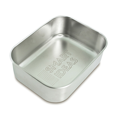 TASTE 800 ml steel lunch box, silver