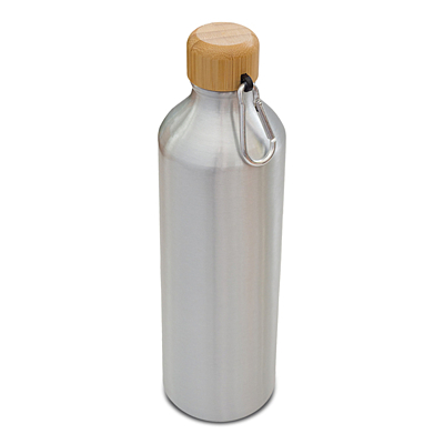 LUQA hliníková fľaša 800 ml, strieborná