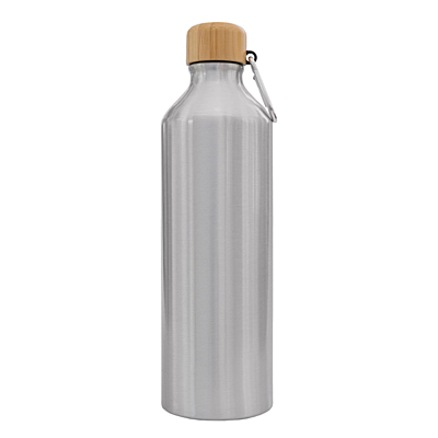 LUQA hliníková fľaša 800 ml, strieborná