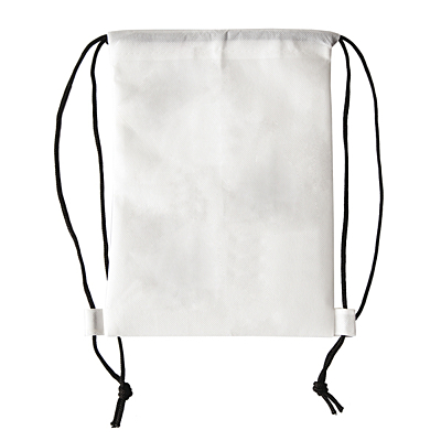 WHITE LINE stahovací batoh s voskovkami, bílá
