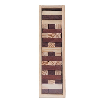 TOWER wooden game,  brown