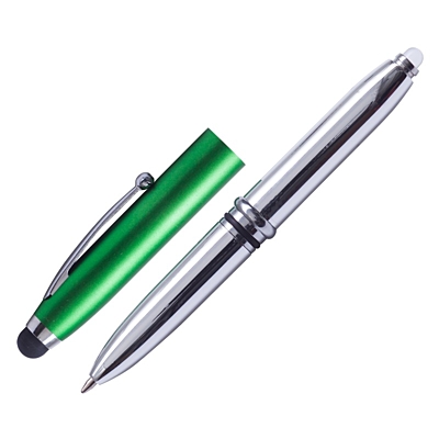 LED PEN LIGHT ballpoint pen with LED flashlight and stylus