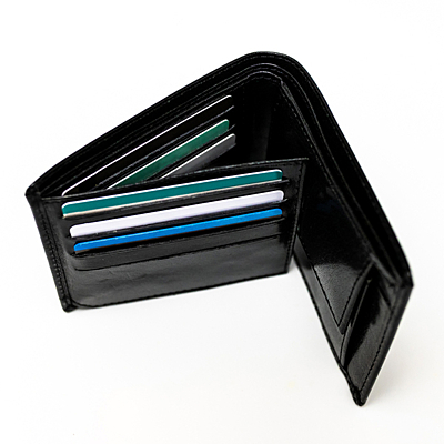 DUKE kožená peněženka,  černá