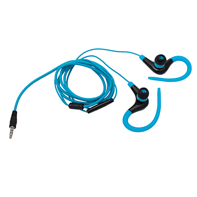 SPORTY headphones,  light blue/black