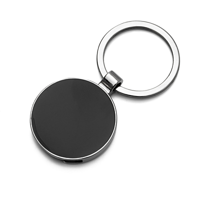 SHOPPING SPREE kovový přívěsek na klíče s žetonem,  černá