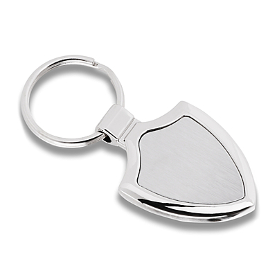 EMBLEM metal key ring,  silver