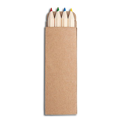 COLLOUR set of crayons,  brown