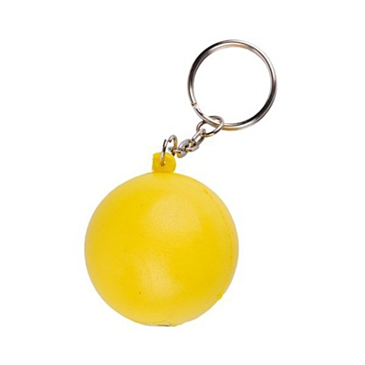 HAPPY RING antistresová hračka s přívěskem,  žlutá
