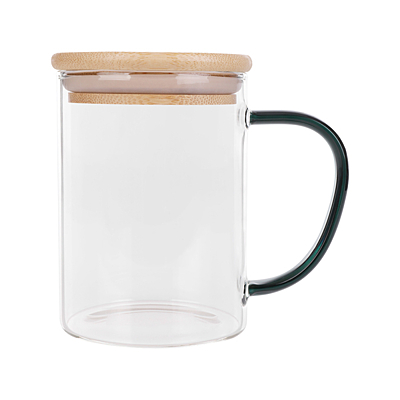 CEYLON borosilicate glass mug, transparent