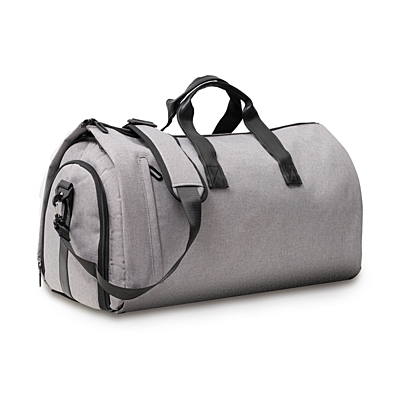WINTON business travel bag with suit compartment, grey