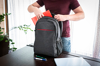 ALAMEDA backpack,  red/black